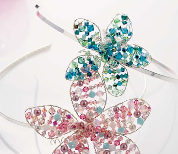 Beaded Flower Headband Free Project