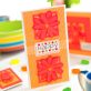 Die Cut Orange Flower Greeting Cards