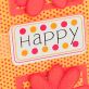 Die Cut Orange Flower Greeting Cards