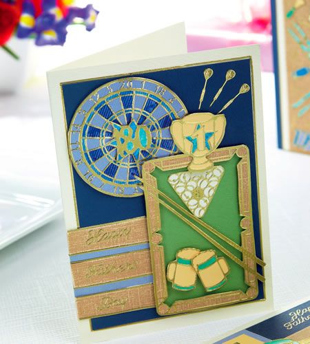 Dart & Snooker Pub Themed Men’s Card