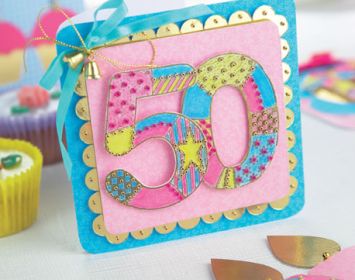 Embossed 3rd, 18th & 50th Birthday Cards