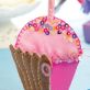Stitched & Beaded Felt Cupcake
