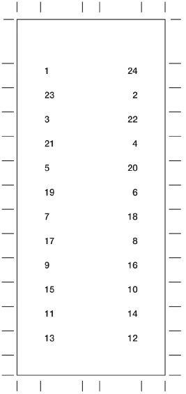 Advent Calendar Window Card Cutting Template