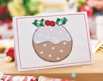 Fabric Appliqué Christmas Cards