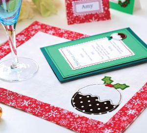 Applique Christmas Table Decorations