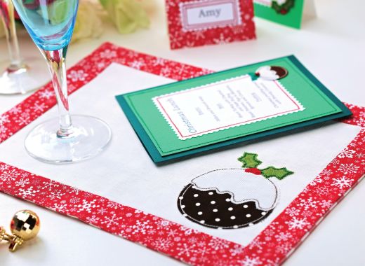 Applique Christmas Table Decorations