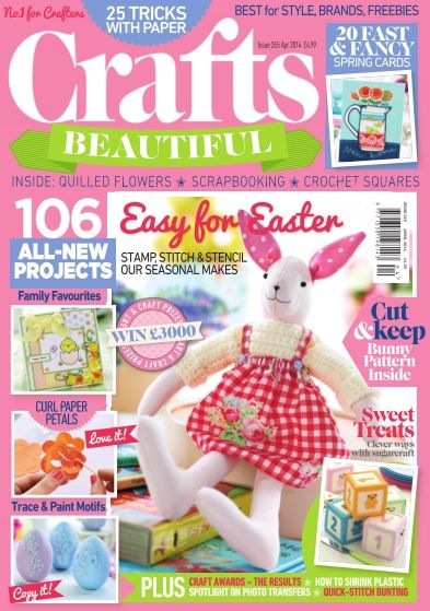 Crafts Beautiful April 2014 (issue 265) Template Pack