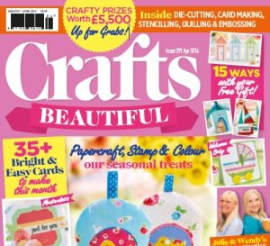 Crafts Beautiful April 2016 Issue 291 Template Pack
