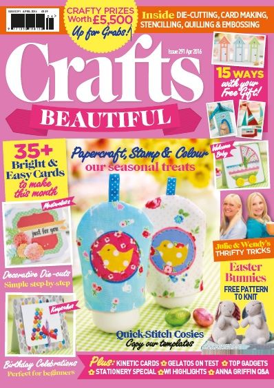 Crafts Beautiful April 2016 Issue 291 Template Pack