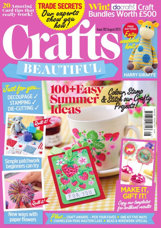 Crafts Beautiful August 2015 Issue 282 Template Pack