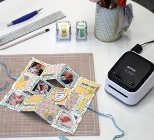 Make a Baby Mini Photo Book Using the Brother VC-500W Craft Label Printer