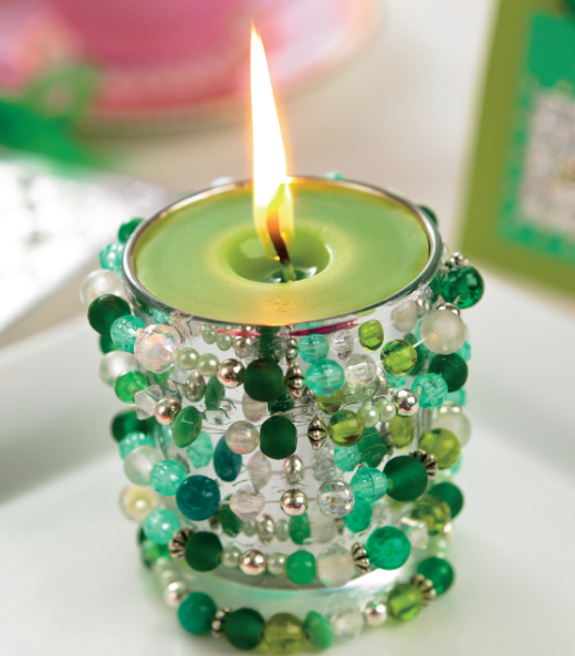 Beaded Candle