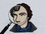 Sherlock Holmes Cross-Stitch Project