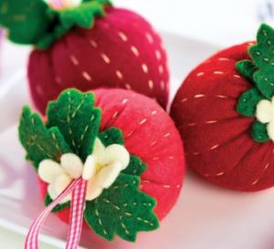 Strawberry Pincushion Template