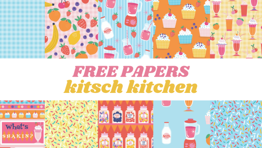 Free Kitsch Kitchen Papers