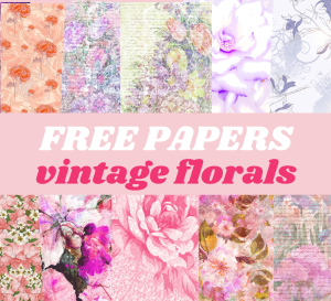 Free Vintage Florals Papers
