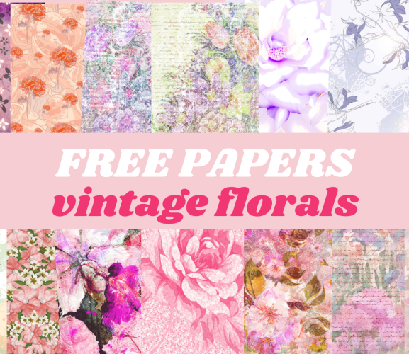Free Vintage Florals Papers