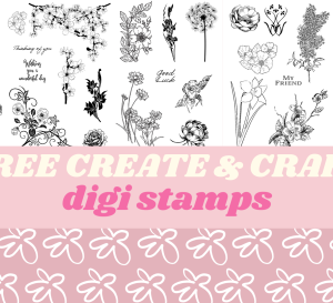 Free Create and Craft Digi Stamps