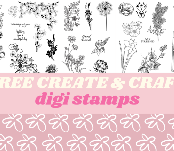 Free Create and Craft Digi Stamps