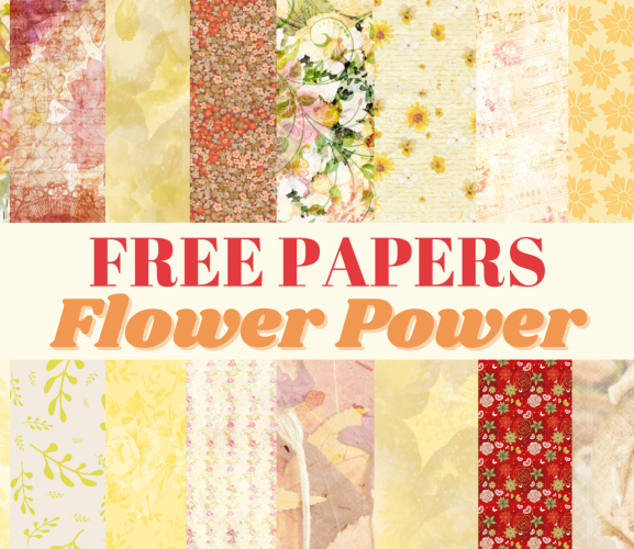 Free Flower Power Papers