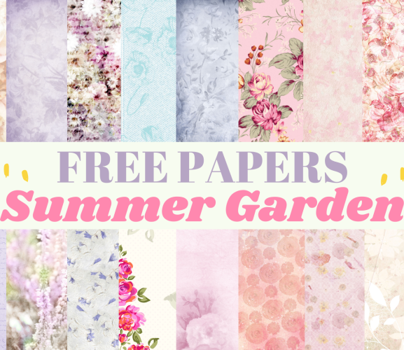 Free Summer Garden Papers