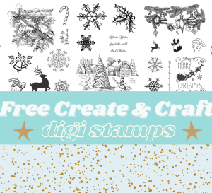 Free Create & Craft Christmas Countdown Digi Stamps