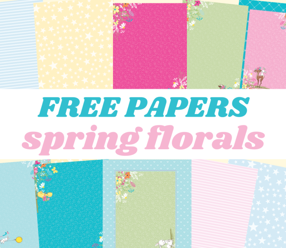 Free Spring Florals Papers