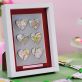 Box Frame And Greeting Heart Decorated With Maps