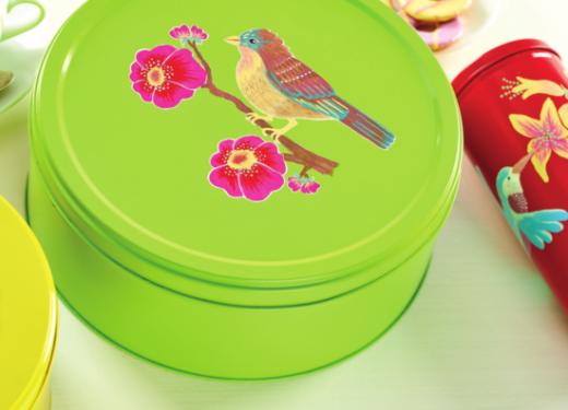 Bright Painted Baking Tins