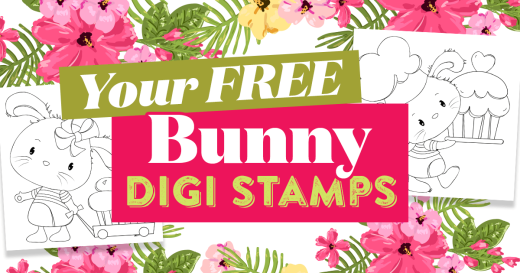 Your Two FREE Bunny Digi Stamps