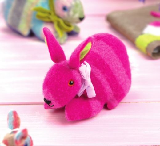 Felted Bunny Upcycling Project