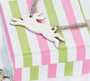 Enamelled Bunny Charm Pendant