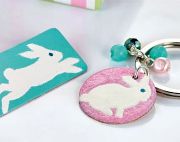 Enamelled Bunny Brooch Enamelled Bunny Brooch