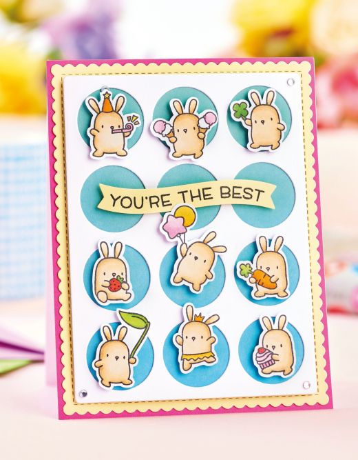 Bunny Stamp & Die-Cut Card