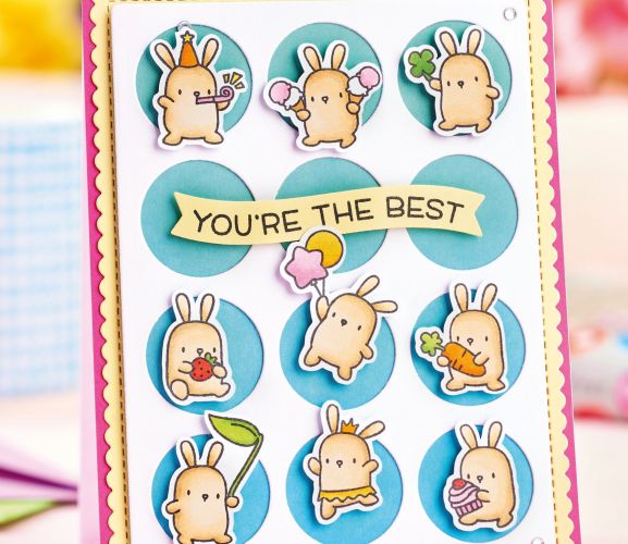 Bunny Stamp & Die-Cut Card