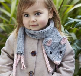Knitted Mouse Scarf Pattern Knitted Mouse Scarf Pattern