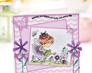 Layered Flower Fairy Greeting