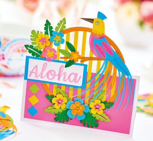 Tropical Fiesta Papercraft Set