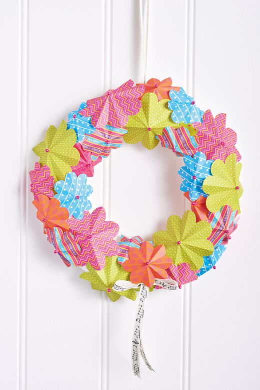 Paper Flower Wreath