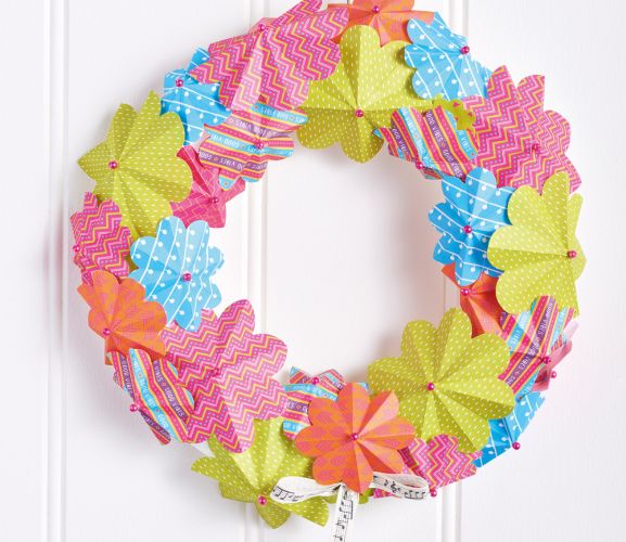 Paper Flower Wreath