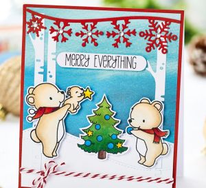 Bear Family Christmas Card