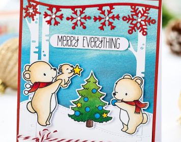 Bear Family Christmas Card