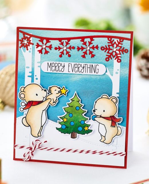 Bear Family Christmas Card