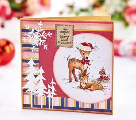 Dainty Deer Christmas Card