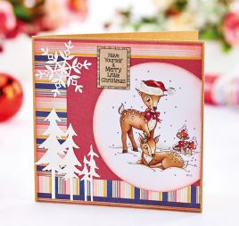 Dainty Deer Christmas Card Dainty Deer Christmas Card