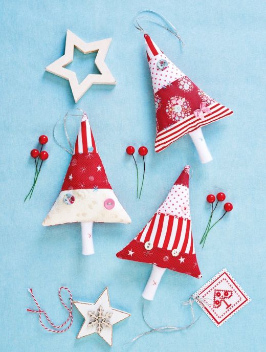 Easy Stitched Tree Decorations