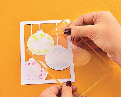 Easy Stencil Christmas Card