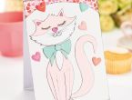 Simple Paper Piecing Cat Card