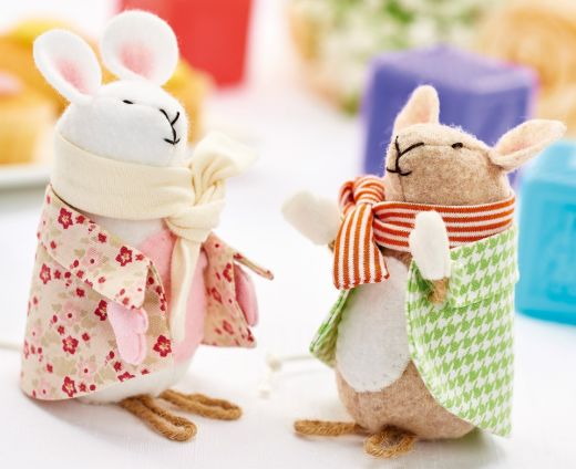 Stitched Felt Mice