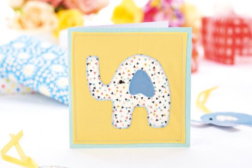 New Baby Stitched Elephant Gift Set
